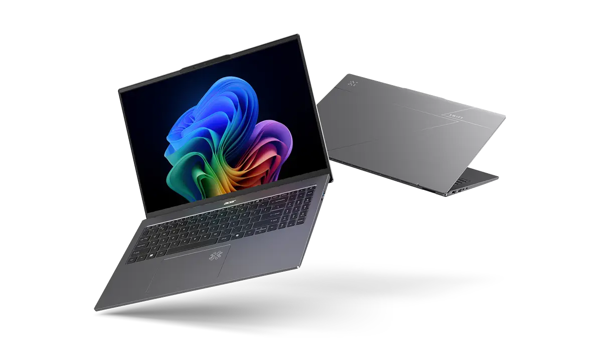 Ordinateur portable affichant un écran coloré